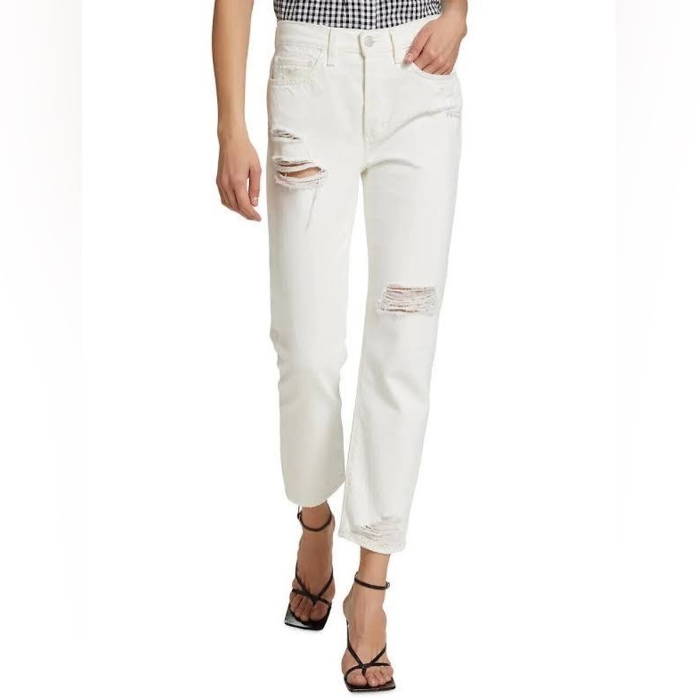 Joe’s Jeans Womens 28 The Scout Mid Rise Tomboy Crop White